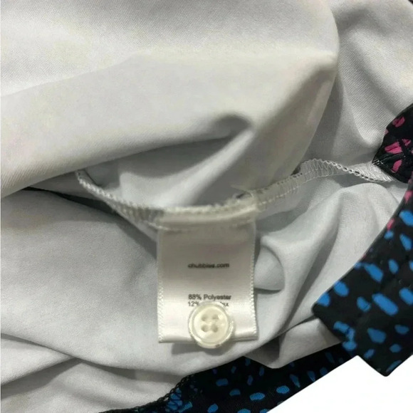 Chubbies Performance Polo Shirt Size Med Multi Color Black Pink Blue Speckle - Picture 7 of 12